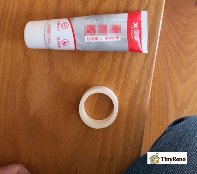 a small tube of paintable silicone caulk