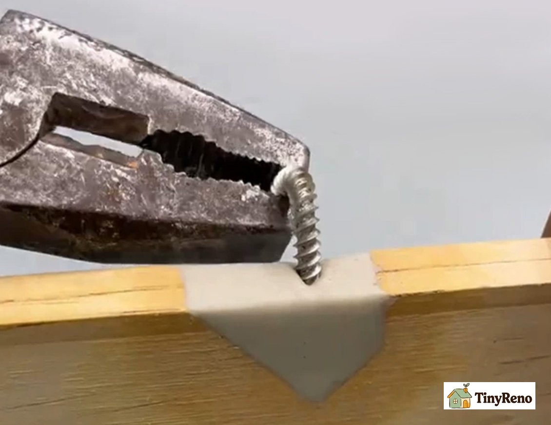 After curing, the repair adhesive becomes exceptionally strong and can be screwed