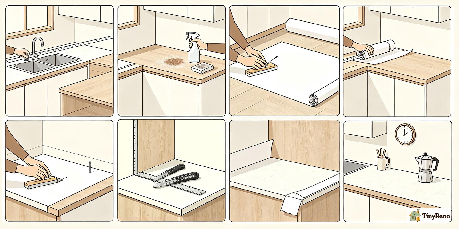 8 steps for applying self-adhesive wallpaper