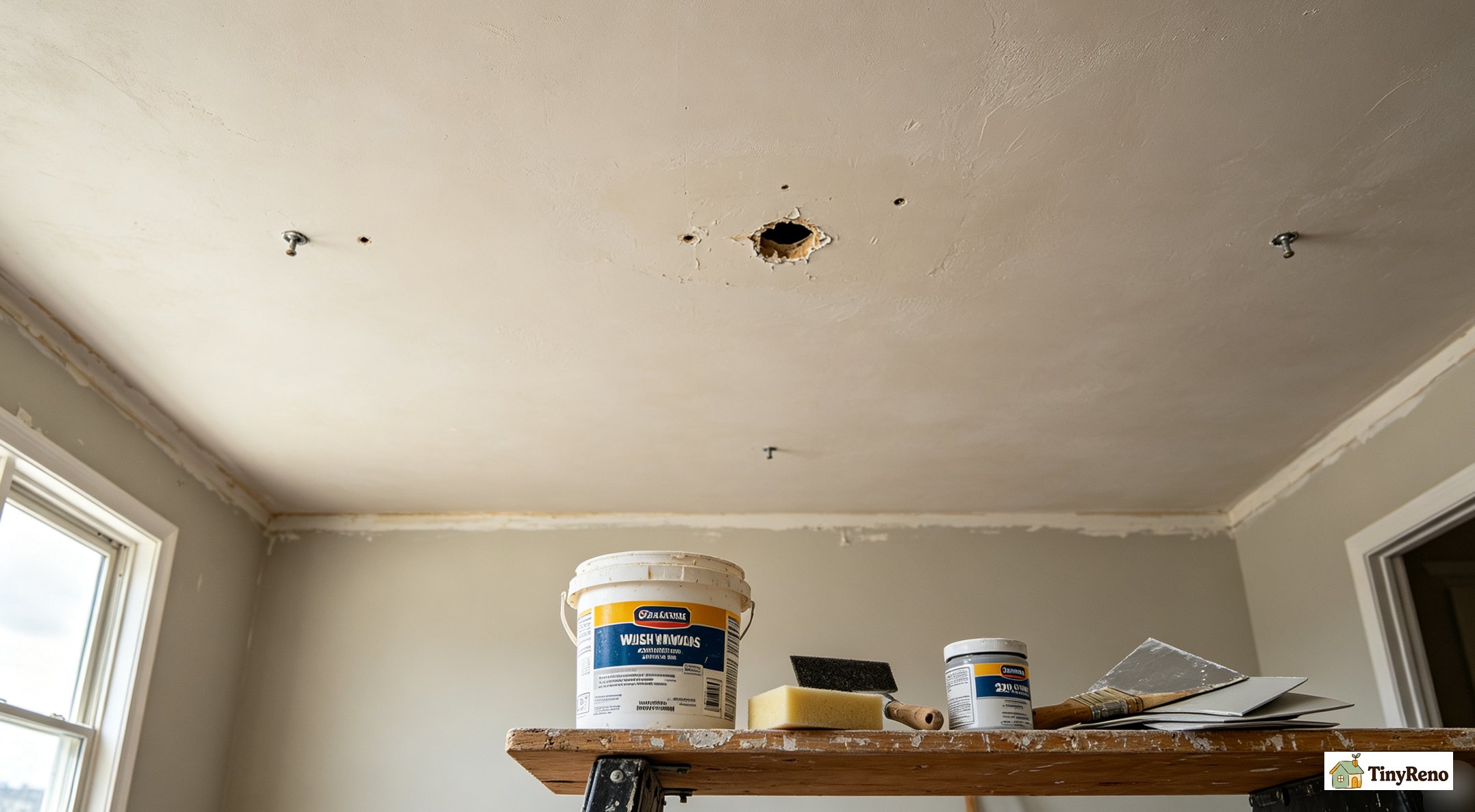 I Patched 6 Small Holes in My Ceiling. Here's What Actually Worked (and What Didn't).