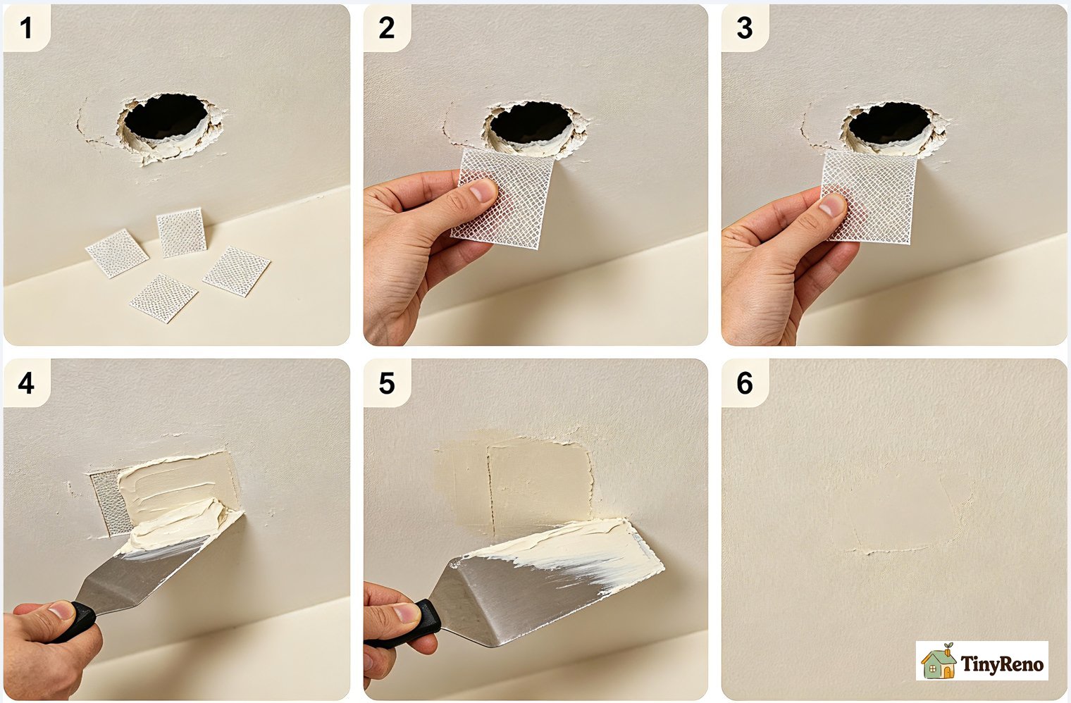 Self-adhesive patch (for 1/2 inch to 2 inch holes)