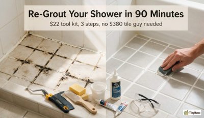 I Helped My Neighbor Re-Grout Her Shower (the $300 Mistake)