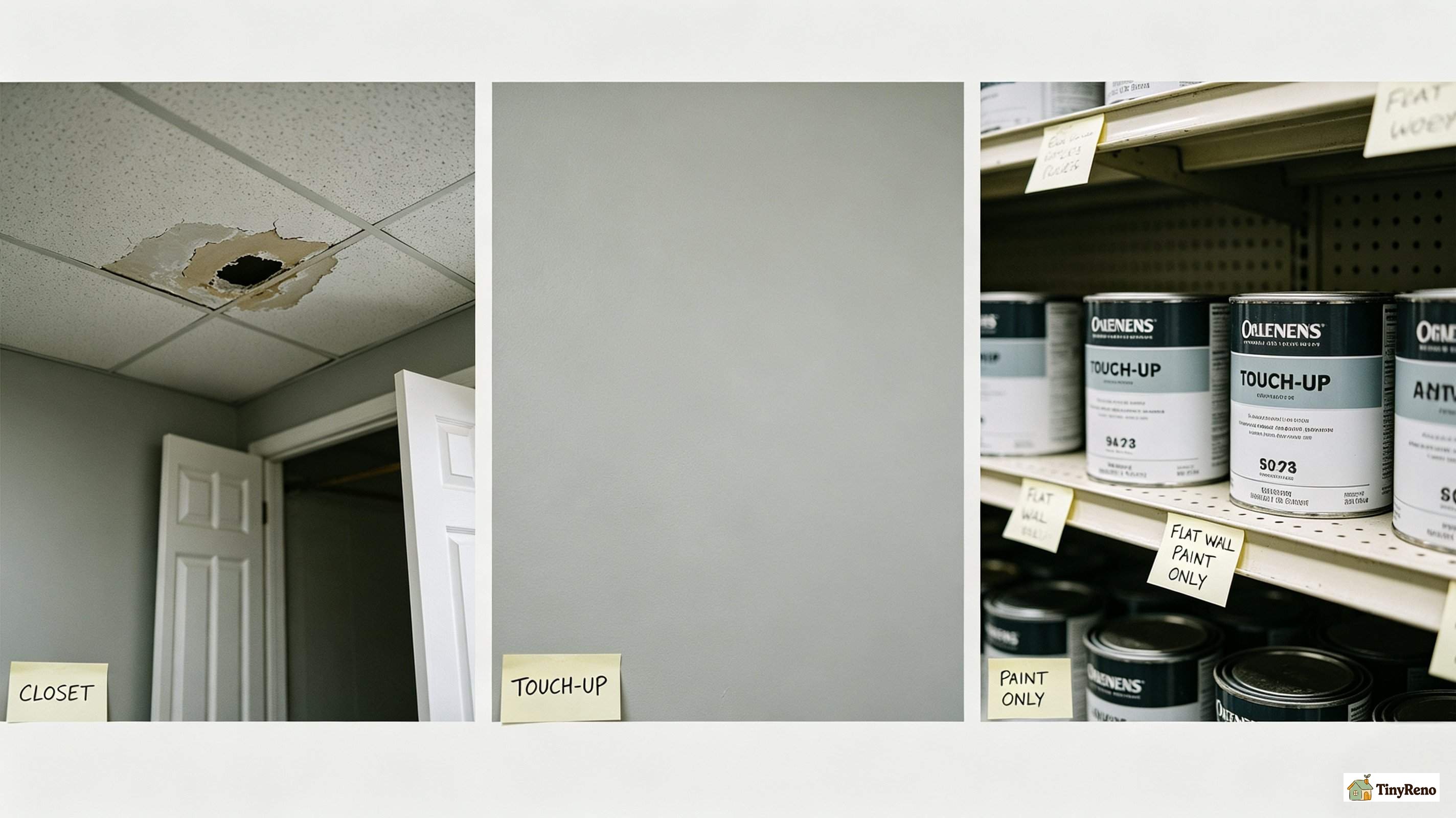 How to match ceiling paint vs wall paint to the actual room and traffic pattern