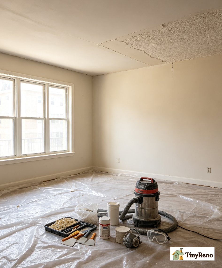 Why scraping the popcorn ceiling is the most expensive option in more ways than one