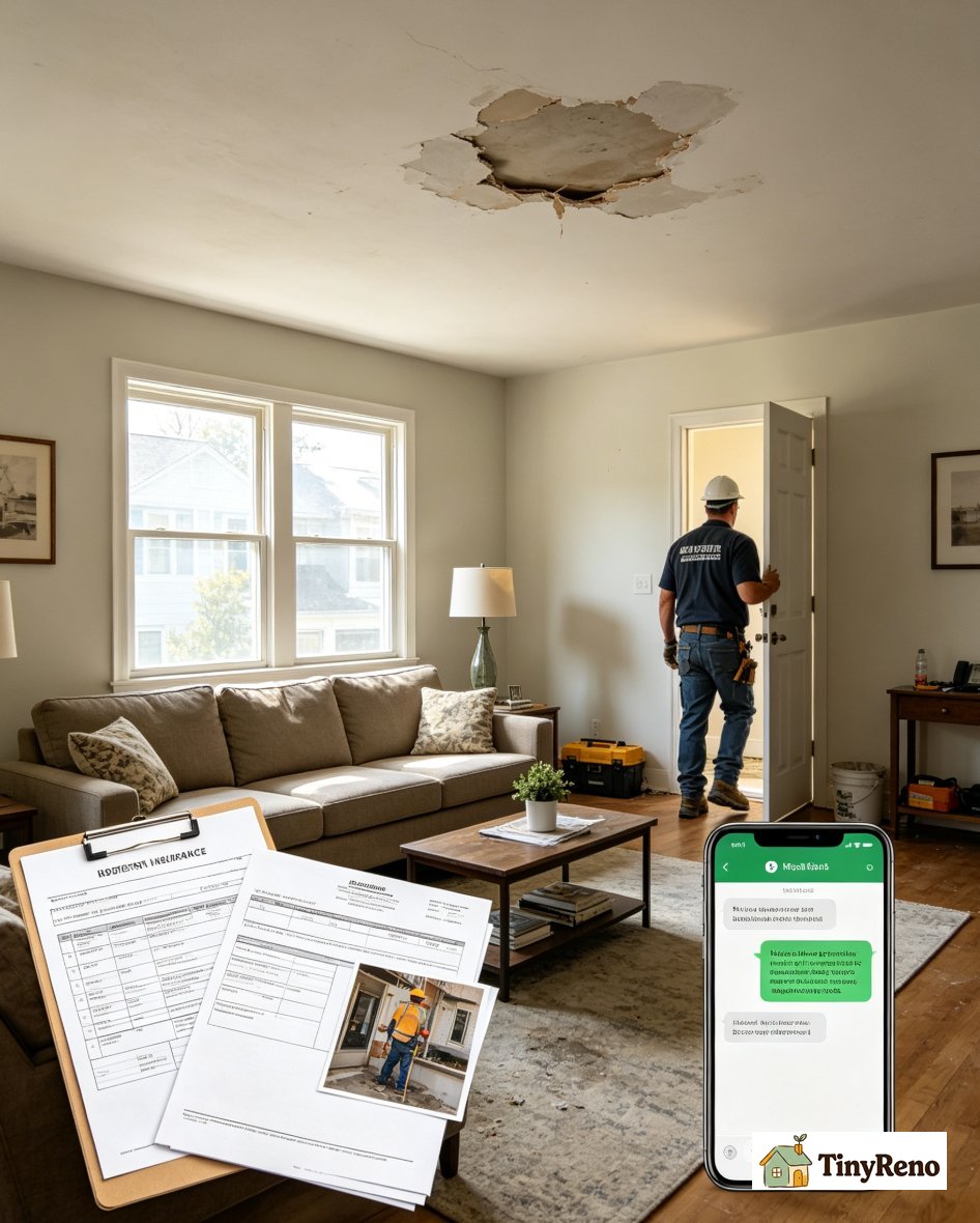 Renter versus owner responsibilities during a ceiling leak under HUD habitability rules
