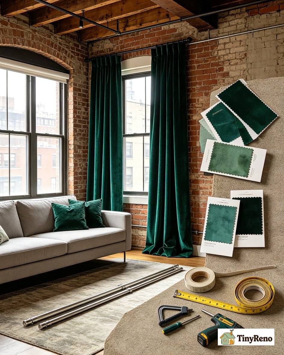 Velvet Curtains for Living Room