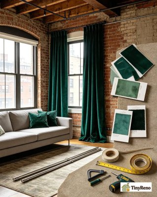 Velvet Curtains for Living Room