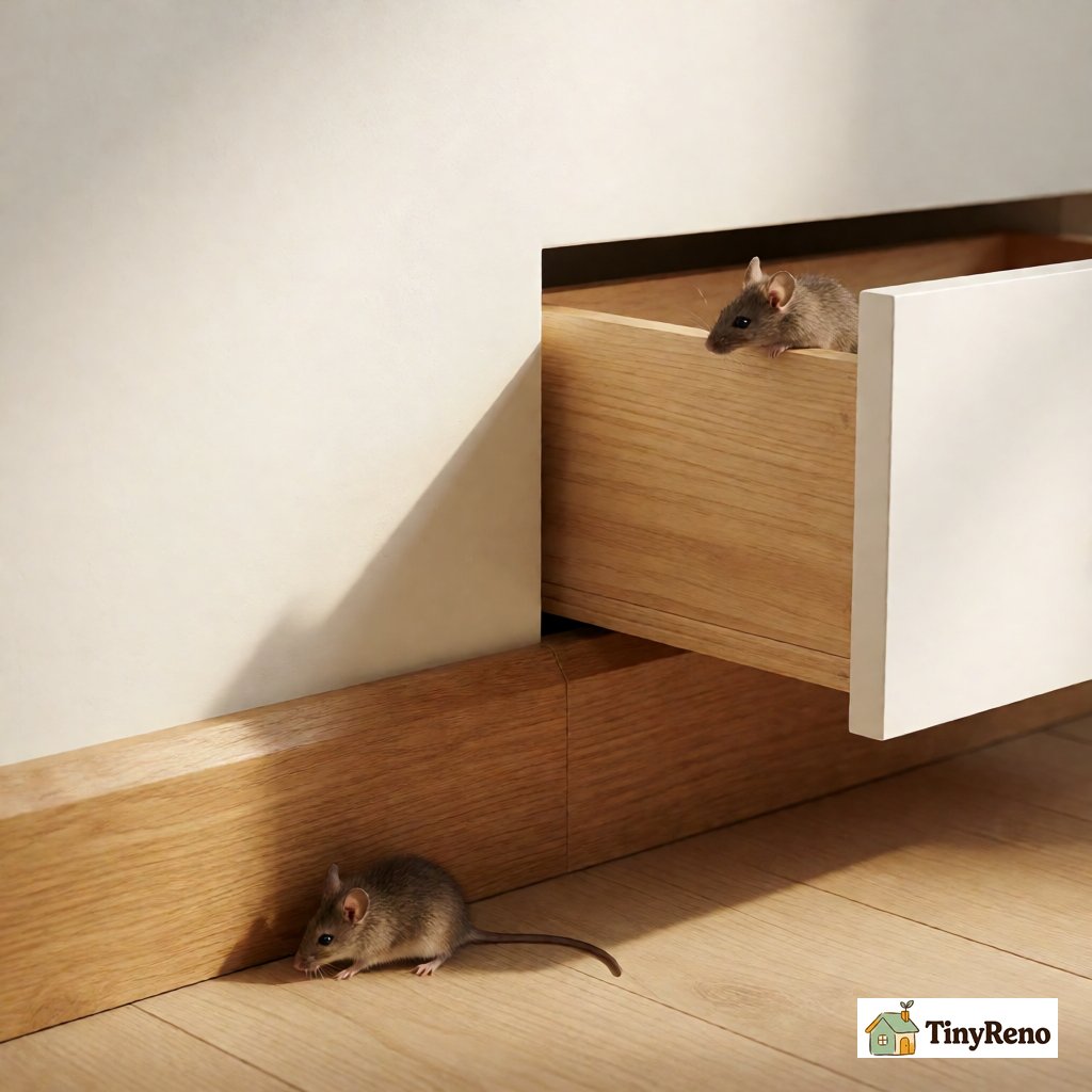 Test 2 rental surfaces where pine sol did not keep mice away