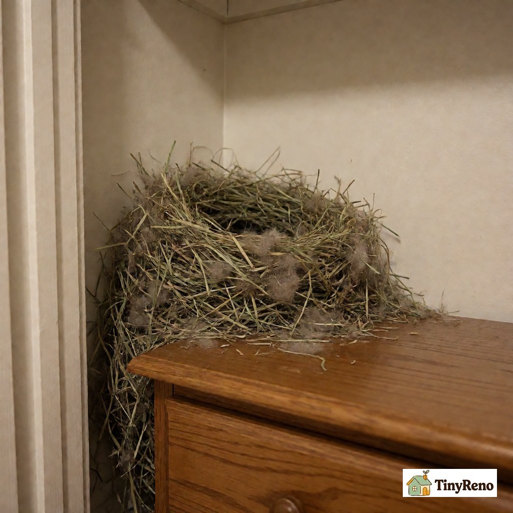 Compare 3 locations where mice pee smell appears in rentals