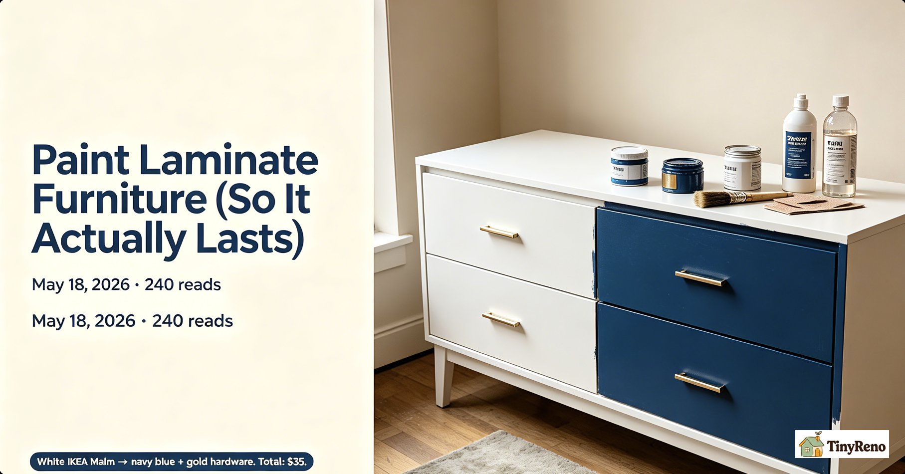 Paint Laminate Furniture (So It Actually Lasts)