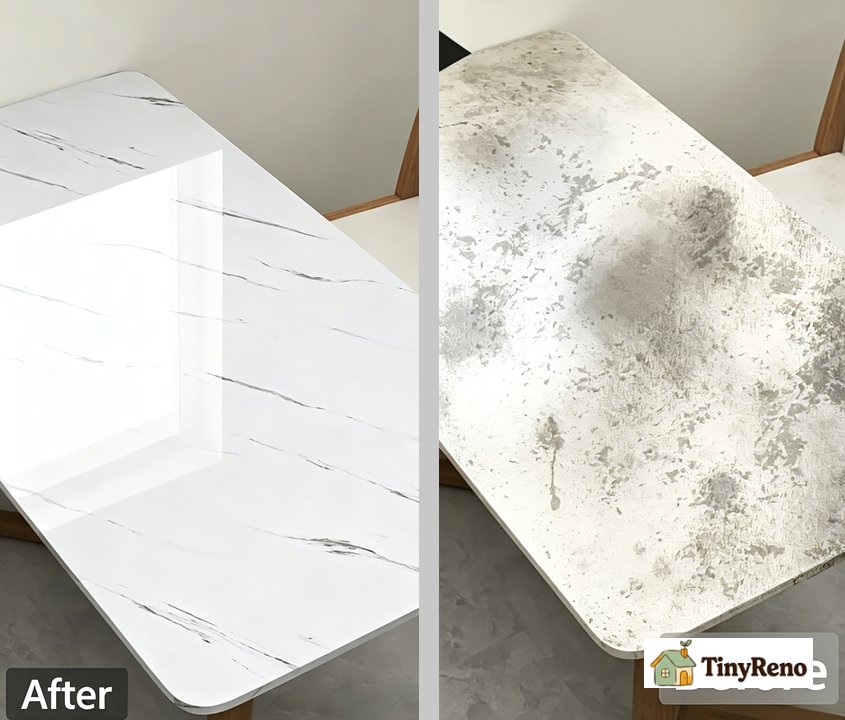 The contrast before and after cleaning is obvious.