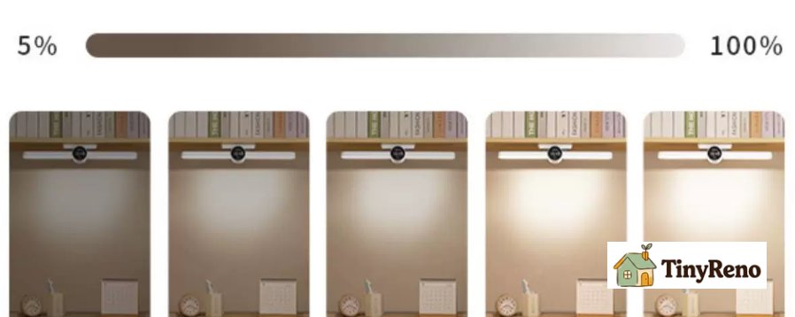 There are 5 levels of brightness.