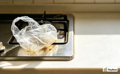 Cleaning Grease with Old Plastic Bags (Free Hack)