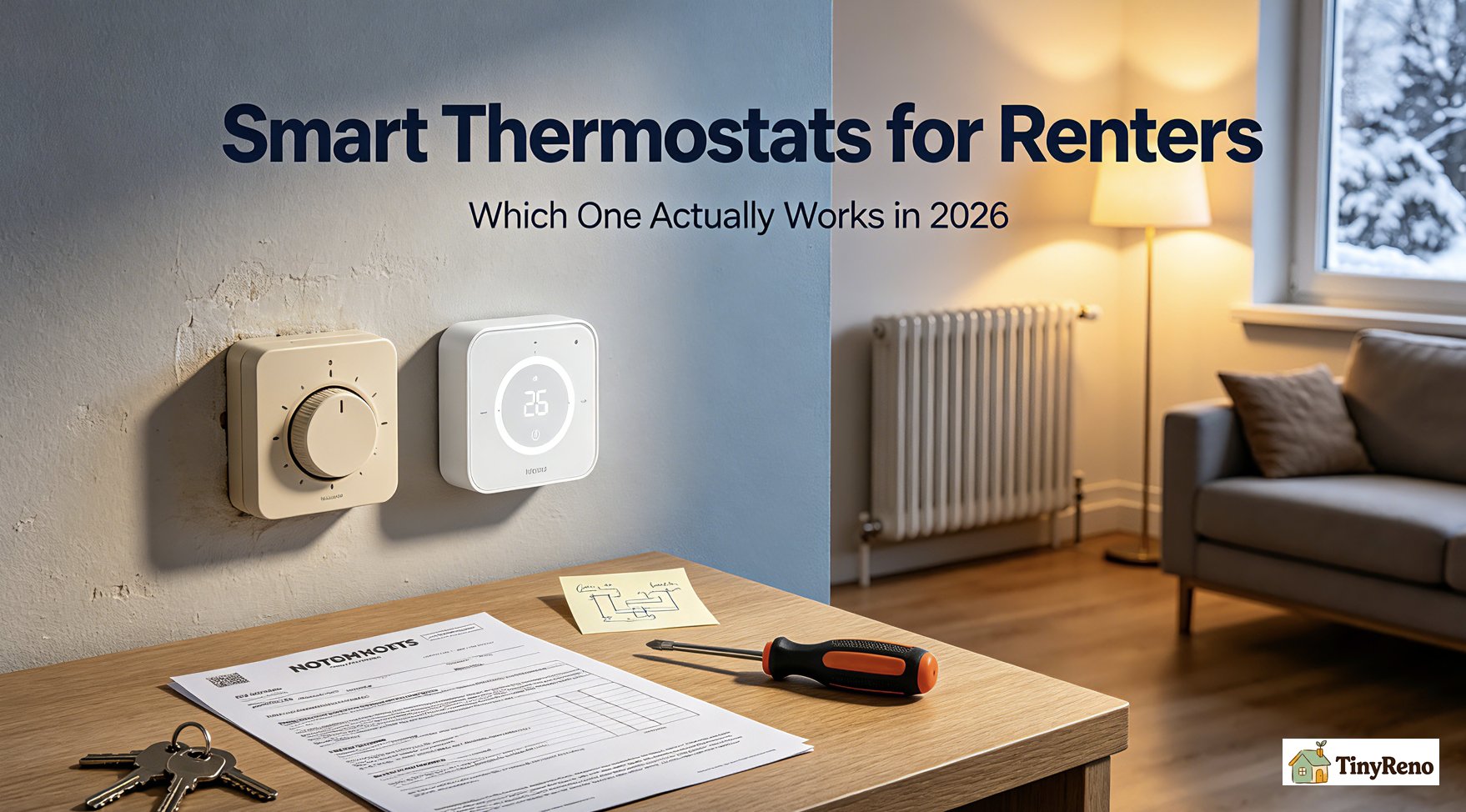 Best Smart Thermostat Renters 2026 (Lease-Safe)