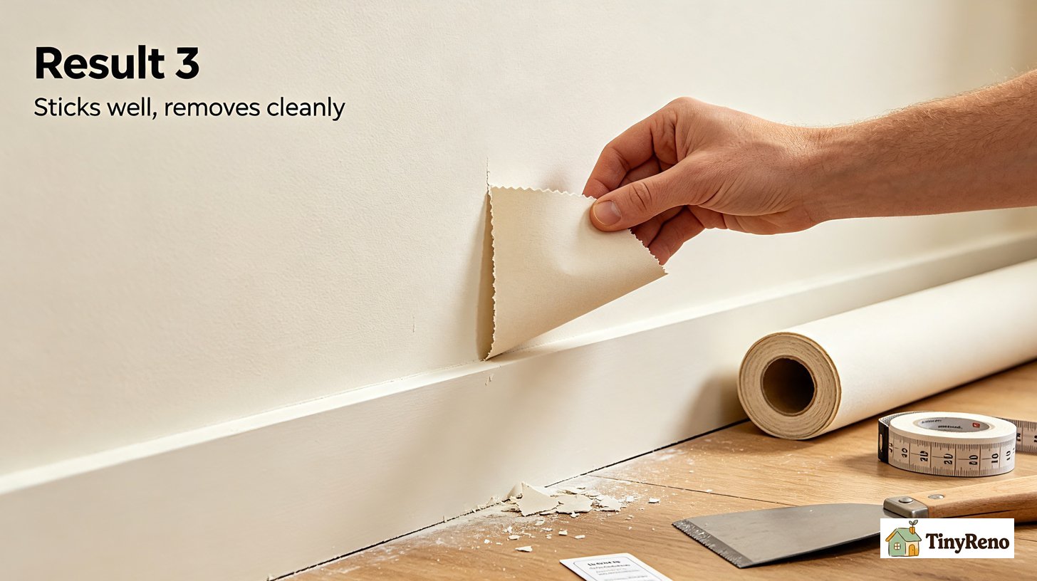 sticks well,removes cleanly