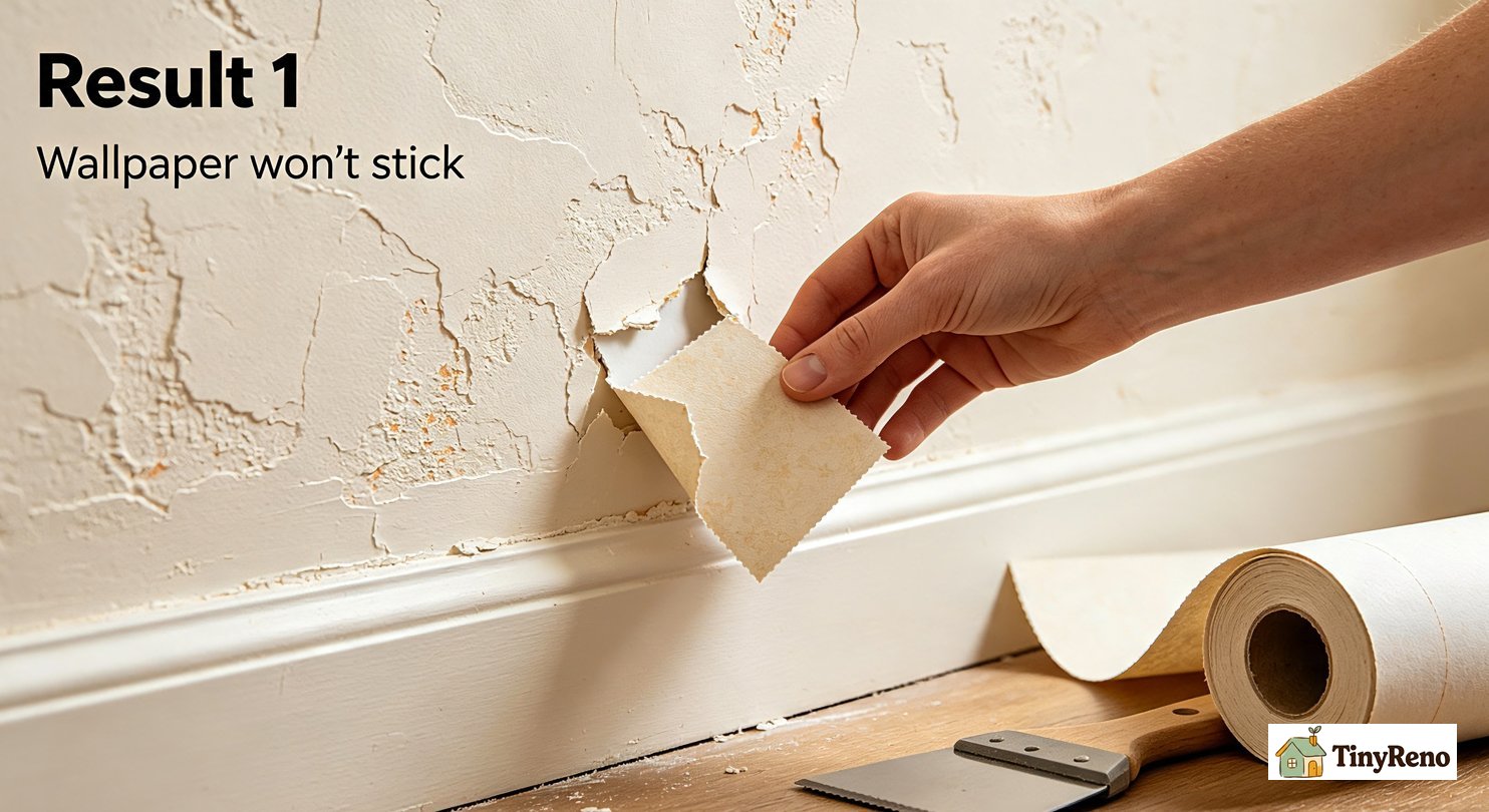 wallpaper won't stick