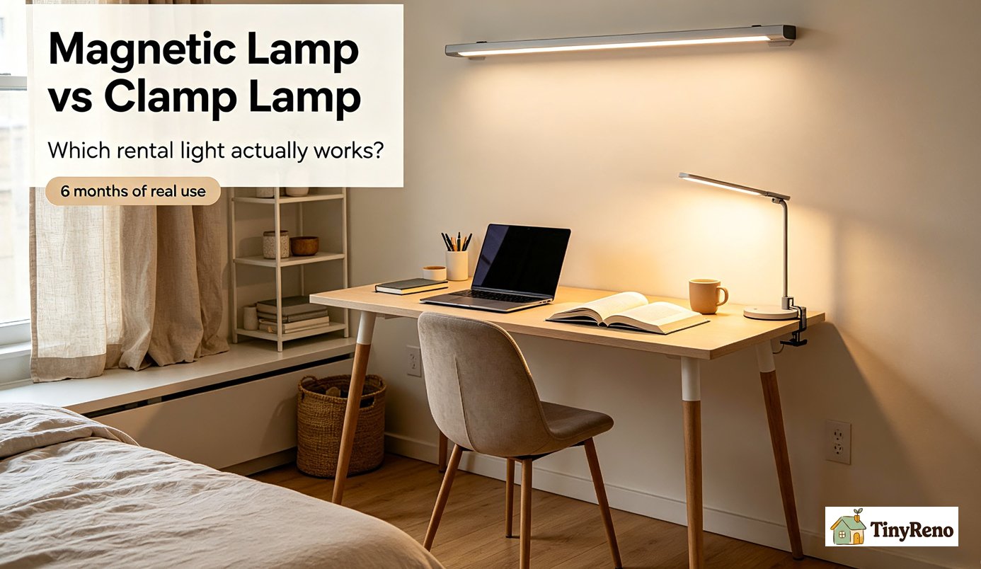 Magnetic vs Desk Clamp Lamp: 6 Months in My Rental