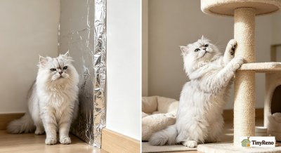 My Cat Scratched the Wall — Moving the Tree Fixed It