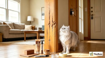 Don't Paint Over Cat Scratches — Fix the Wood Instead